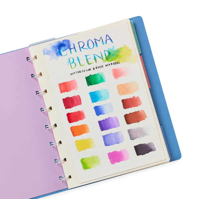 Ooly Chroma Blends Watercolor Brush Markers - Set of 18
