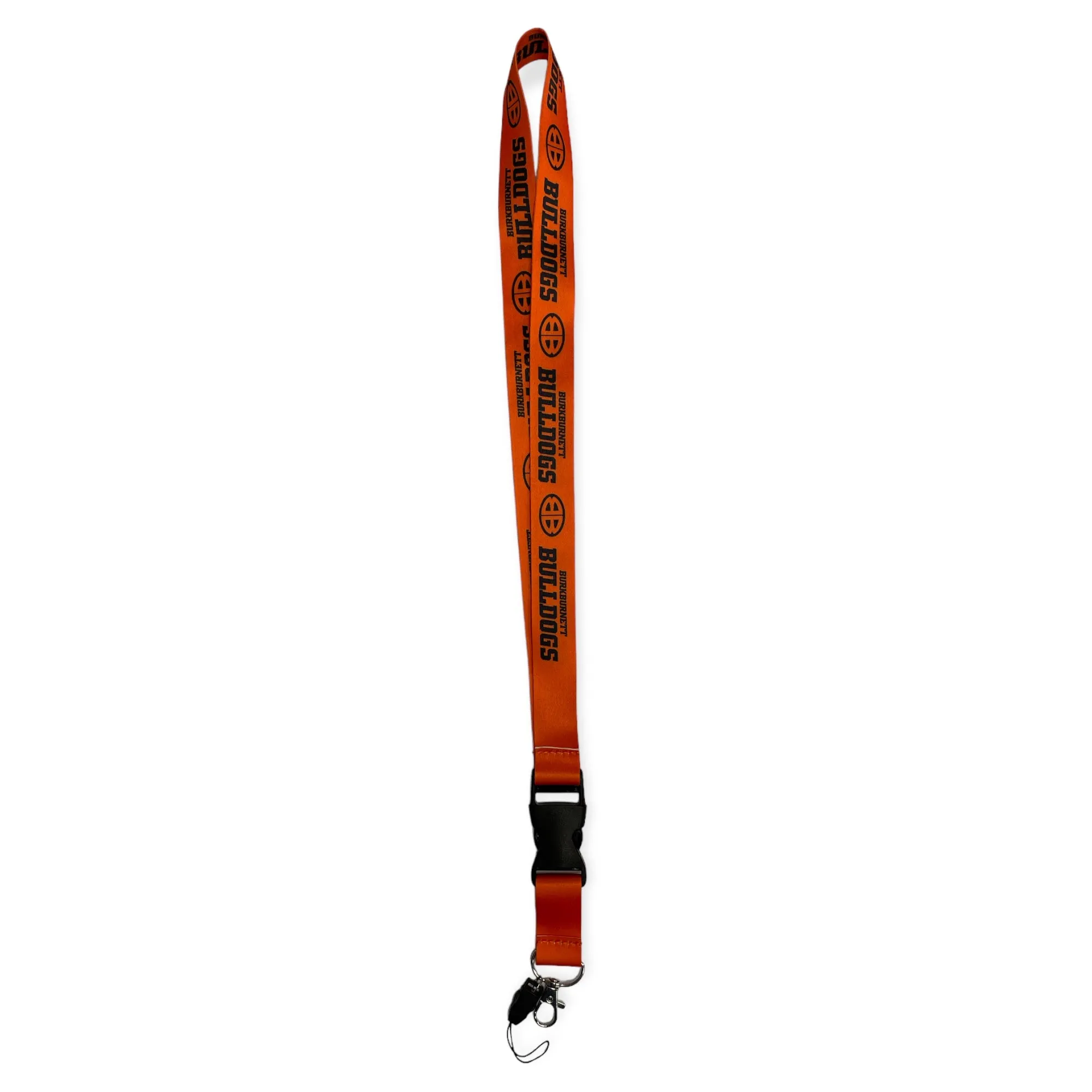 Orange Burkburnett Bulldogs Lanyard