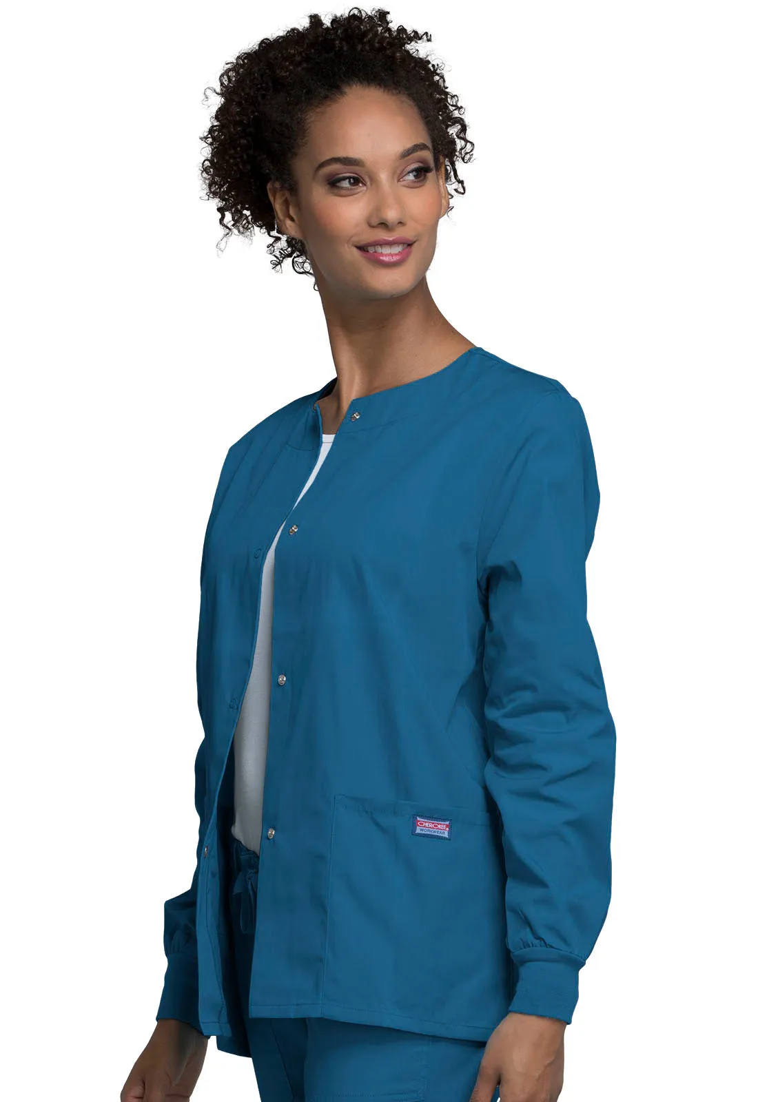 Originals 4350 Snap Front Warm-Up Jacket Caribbean Blue