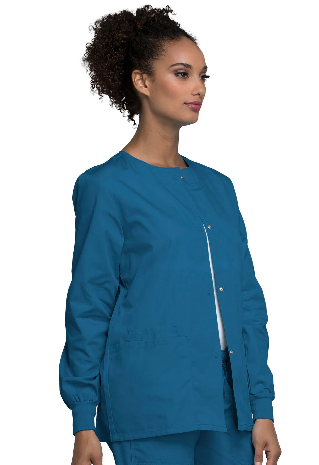 Originals 4350 Snap Front Warm-Up Jacket Caribbean Blue