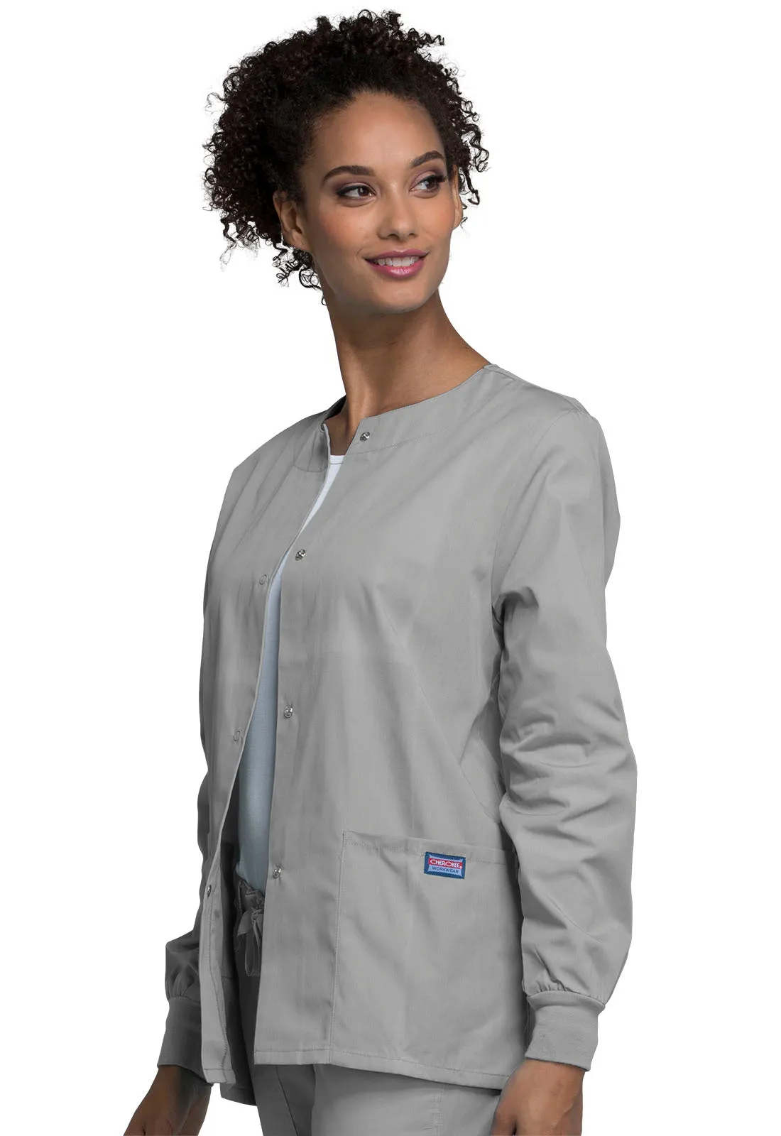 Originals 4350 Snap Front Warm-Up Jacket Grey