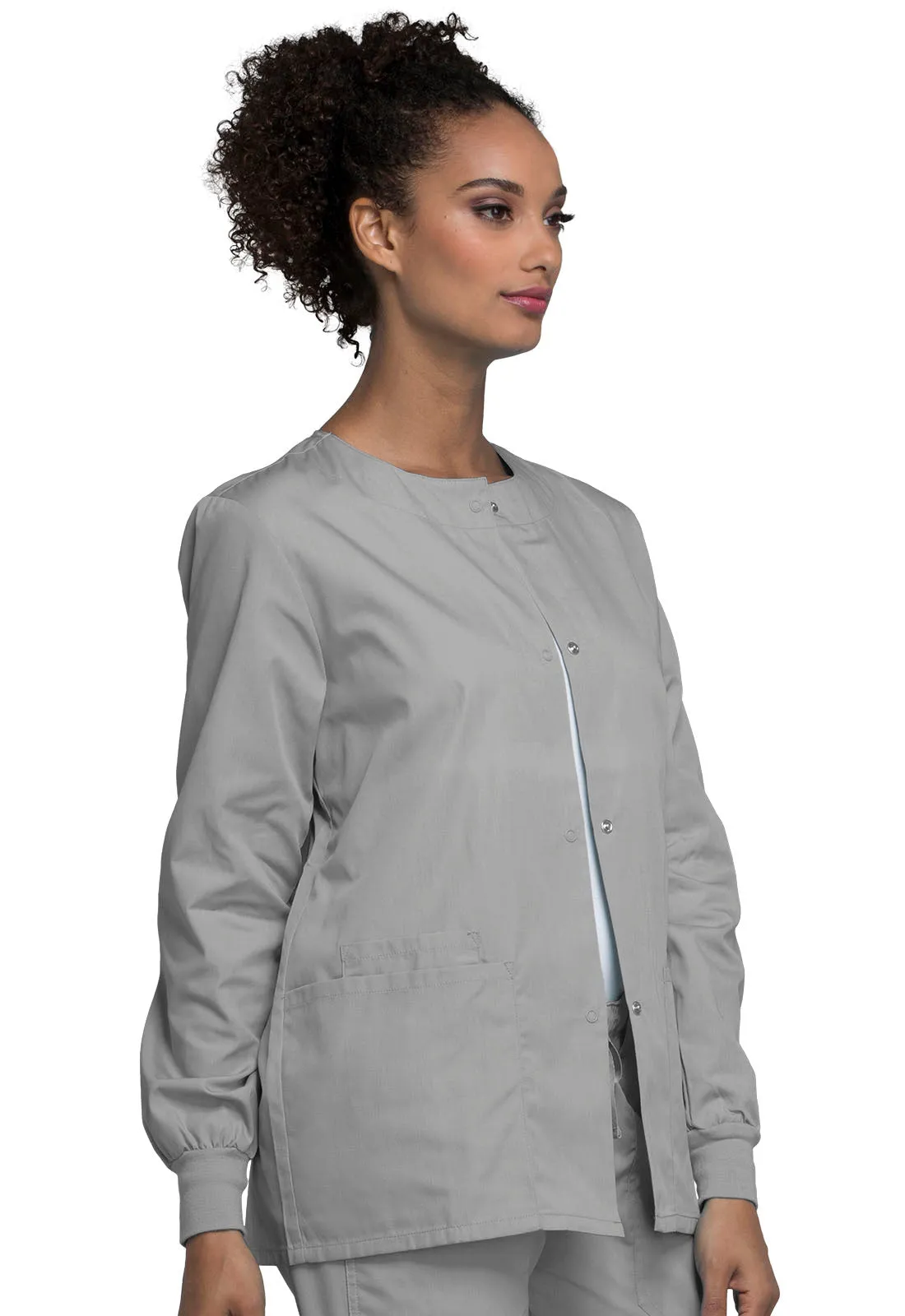 Originals 4350 Snap Front Warm-Up Jacket Grey
