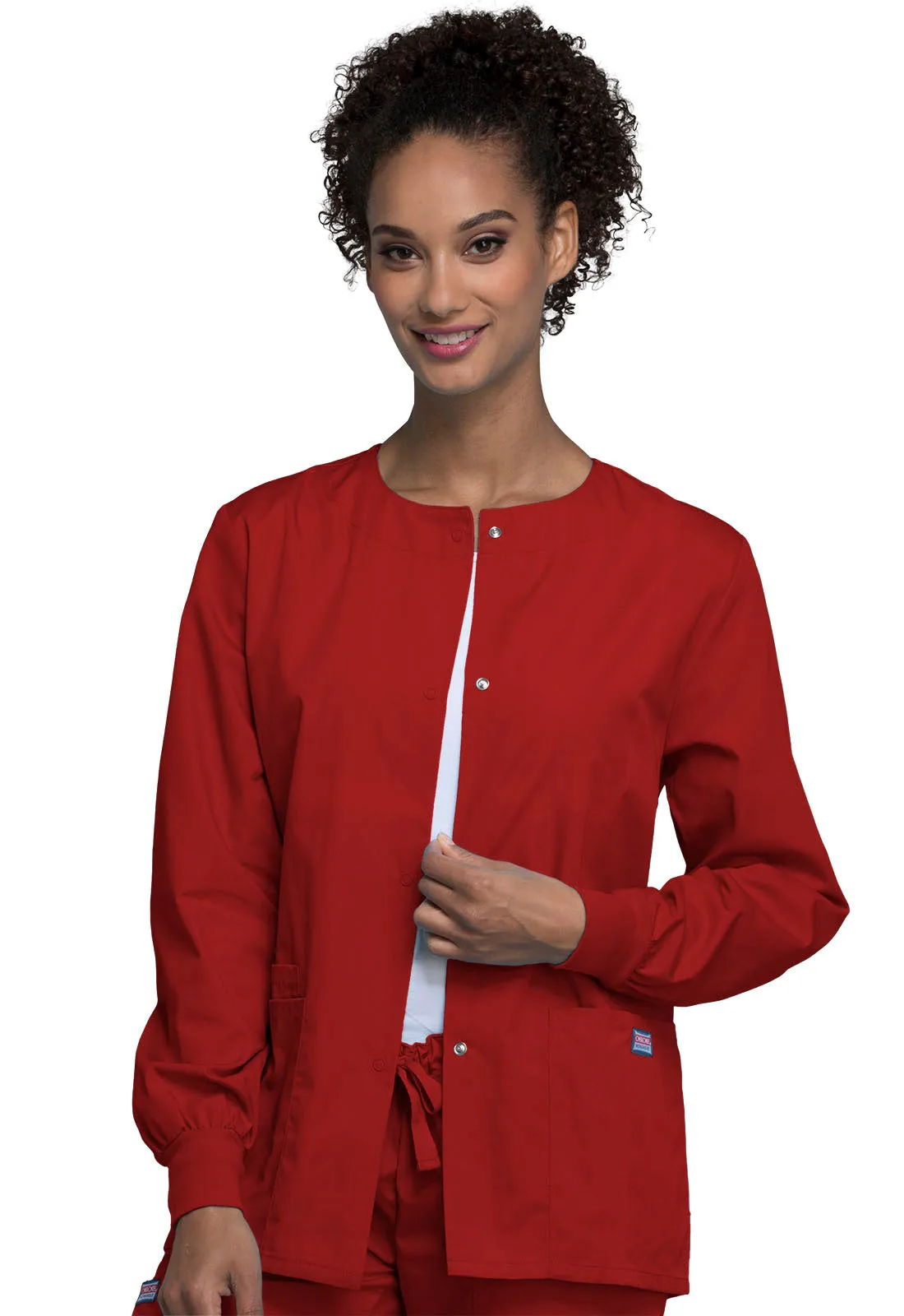 Originals 4350 Snap Front Warm-Up Jacket Red