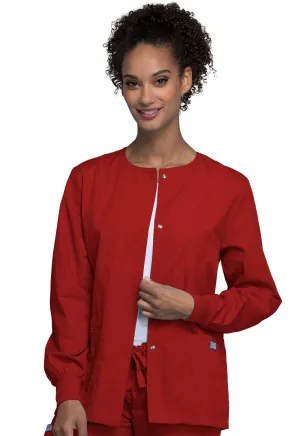Originals 4350 Snap Front Warm-Up Jacket Red
