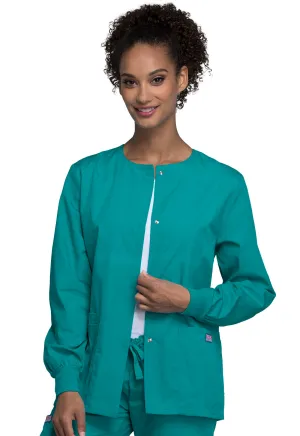 Originals 4350 Snap Front Warm-Up Jacket Teal Blue