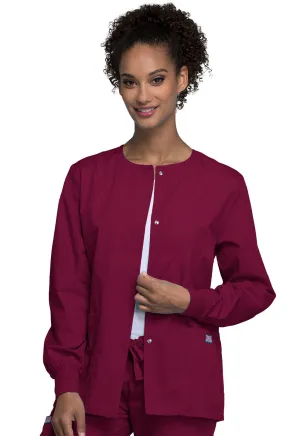 Originals 4350 Snap Front Warm-Up Jacket Wine