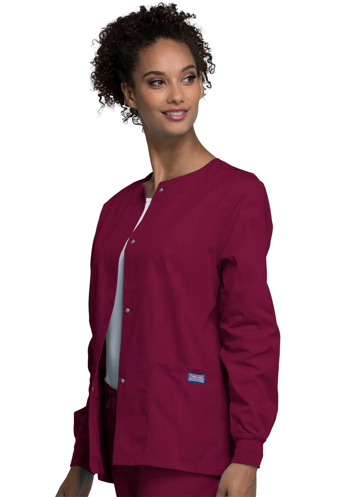 Originals 4350 Snap Front Warm-Up Jacket Wine
