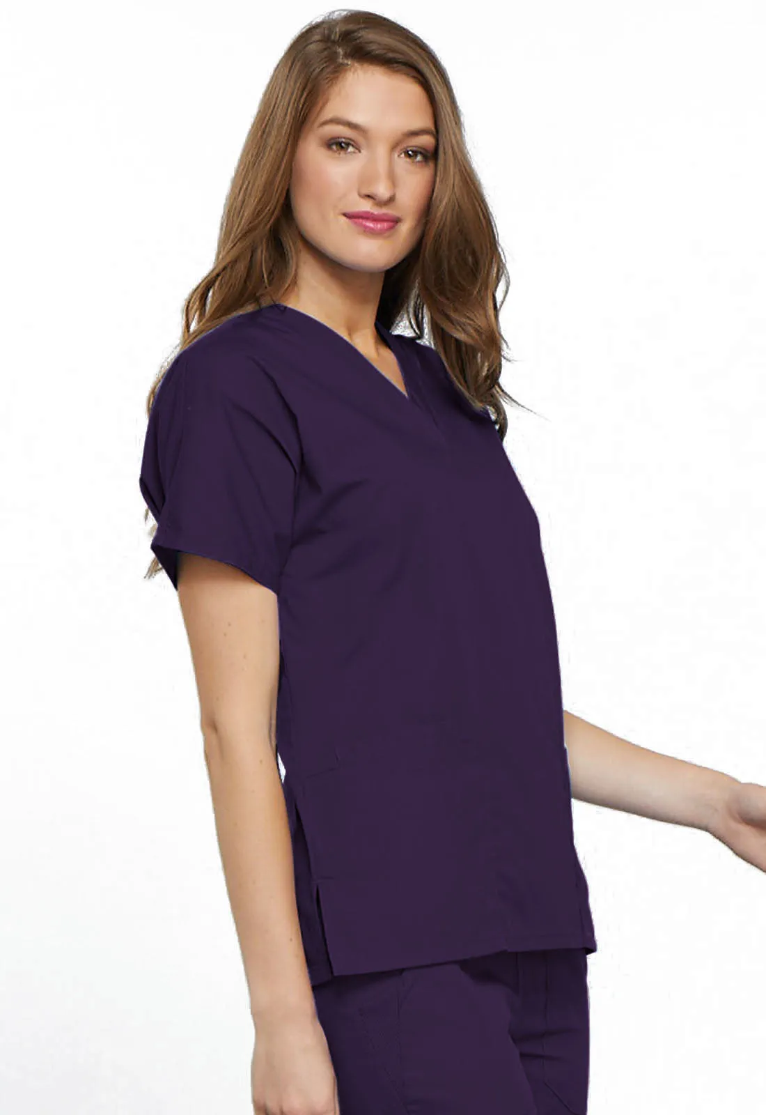 Originals 4700 V-Neck Top Eggplant
