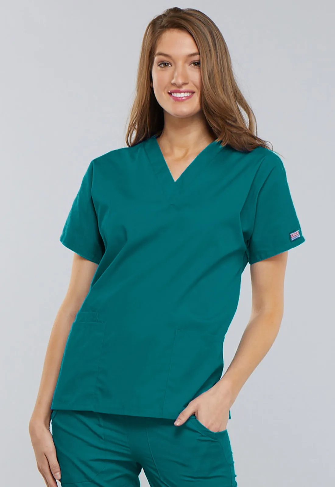Originals 4700 V-Neck Top Teal Blue