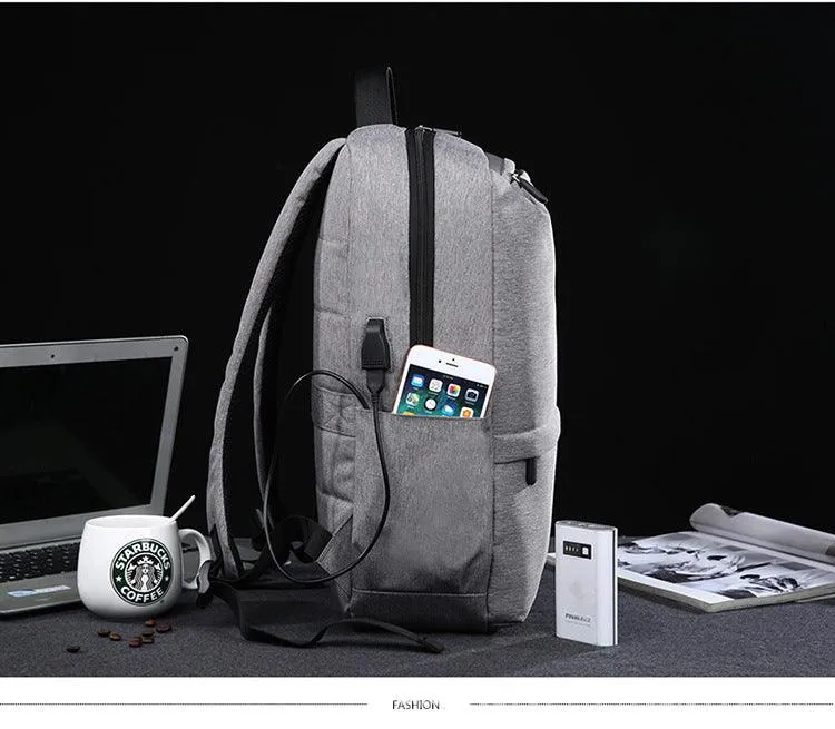 Package Fine KnapSack Canvas Portable Bag- Ash