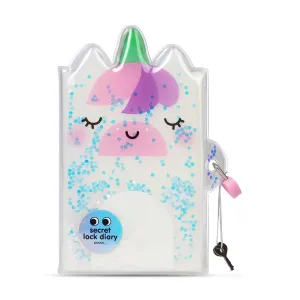 Pango Unicorn Glitter Locking Diary