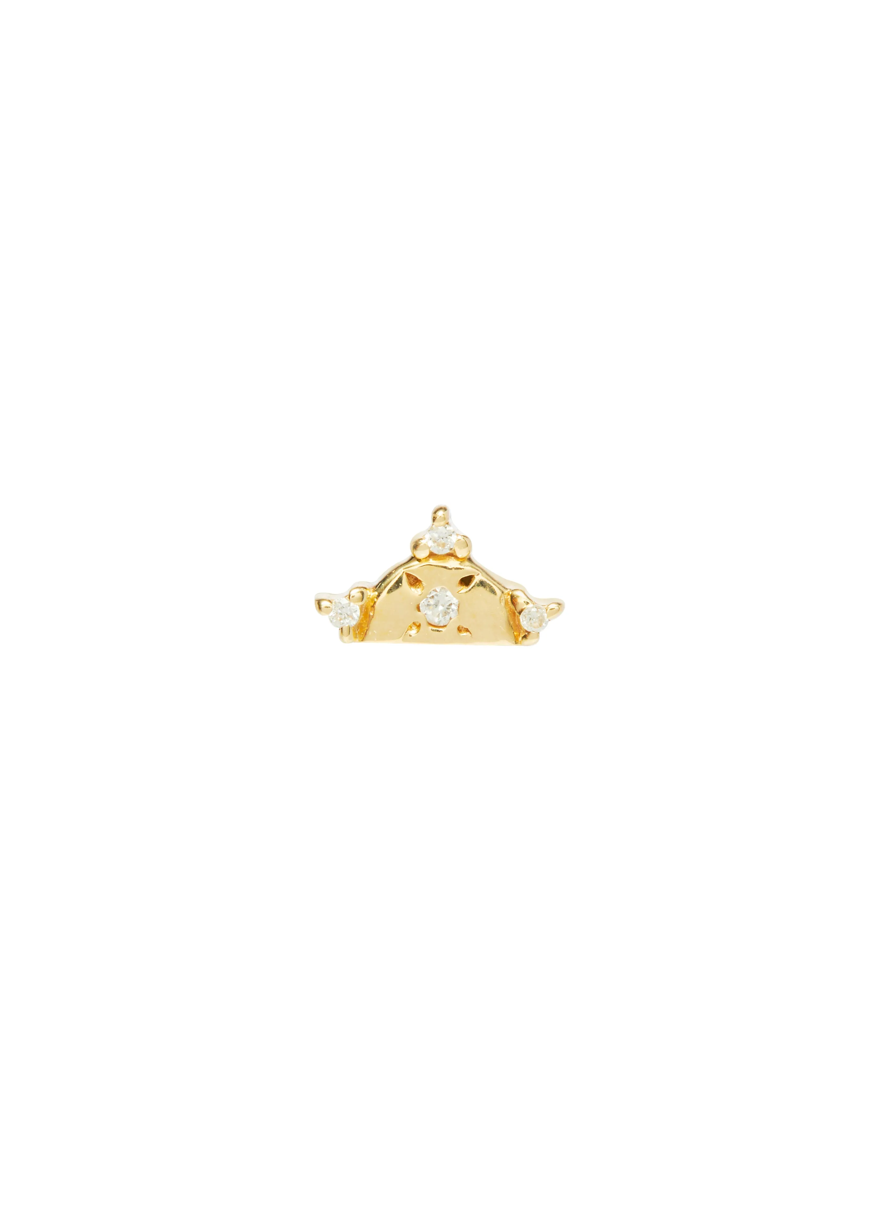 Party Hat Stud with Diamonds