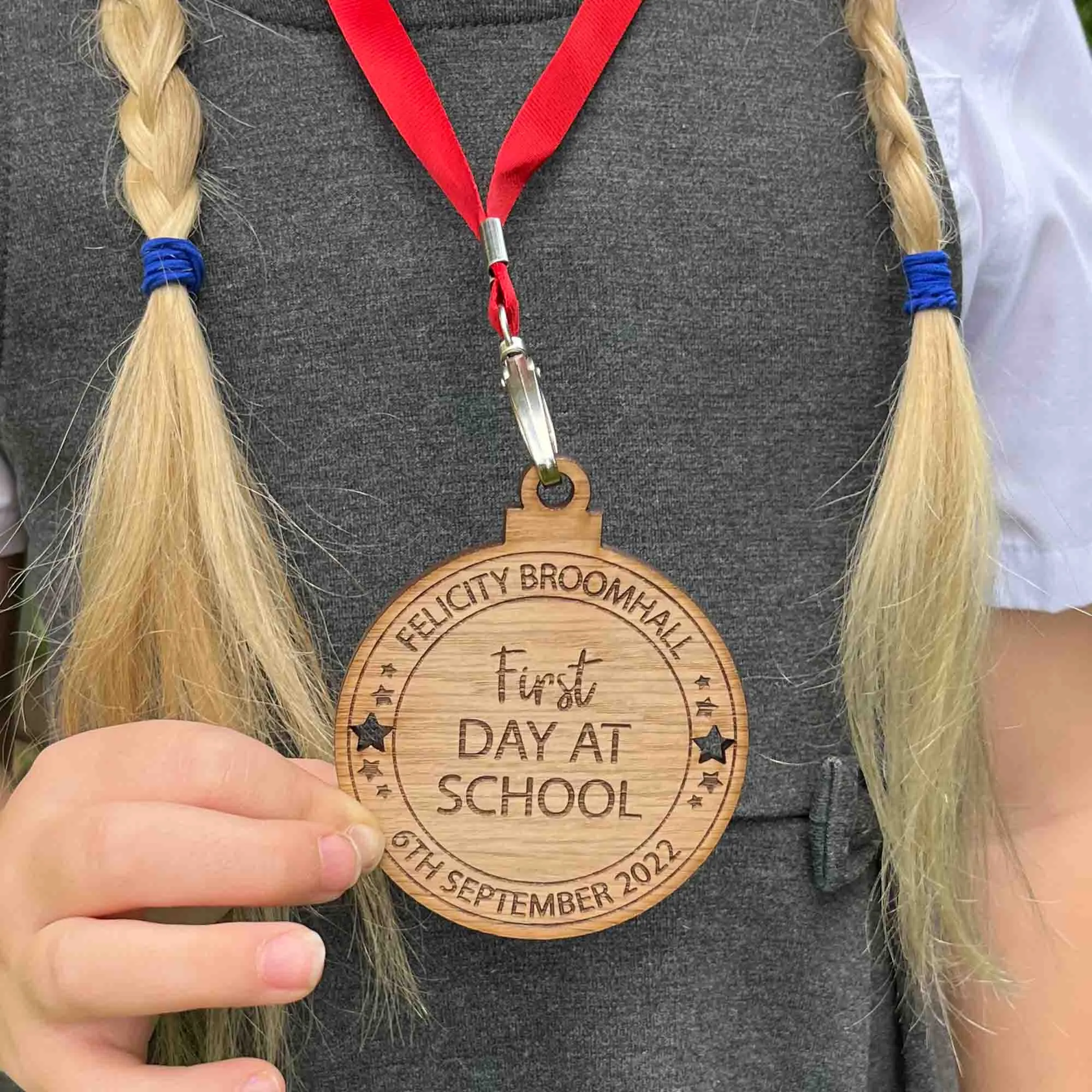 Personalised First Day Of School Medal