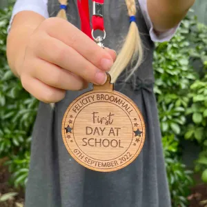 Personalised First Day Of School Medal