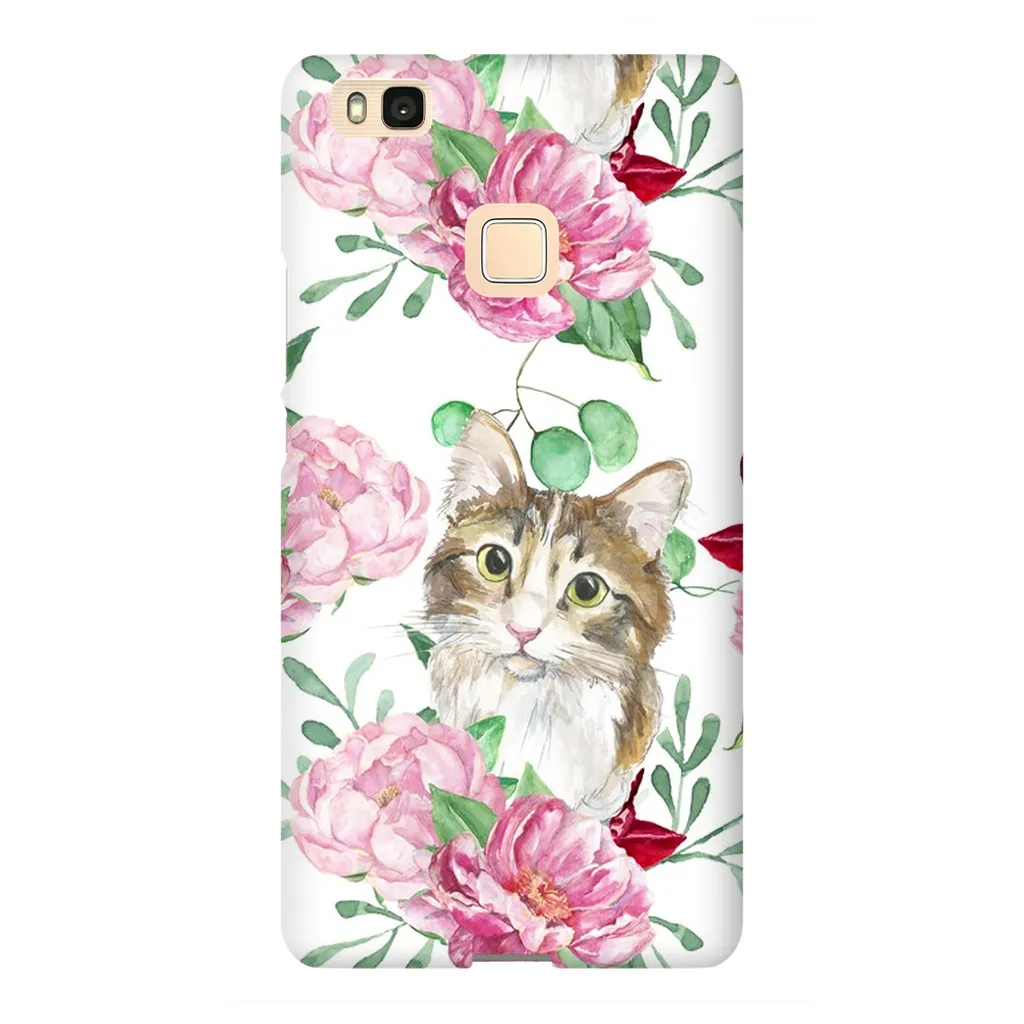 Pink Flower Power Cat Phone Case