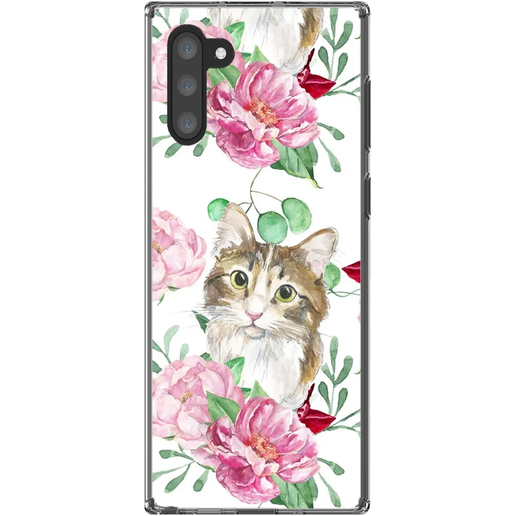 Pink Flower Power Cat Phone Case