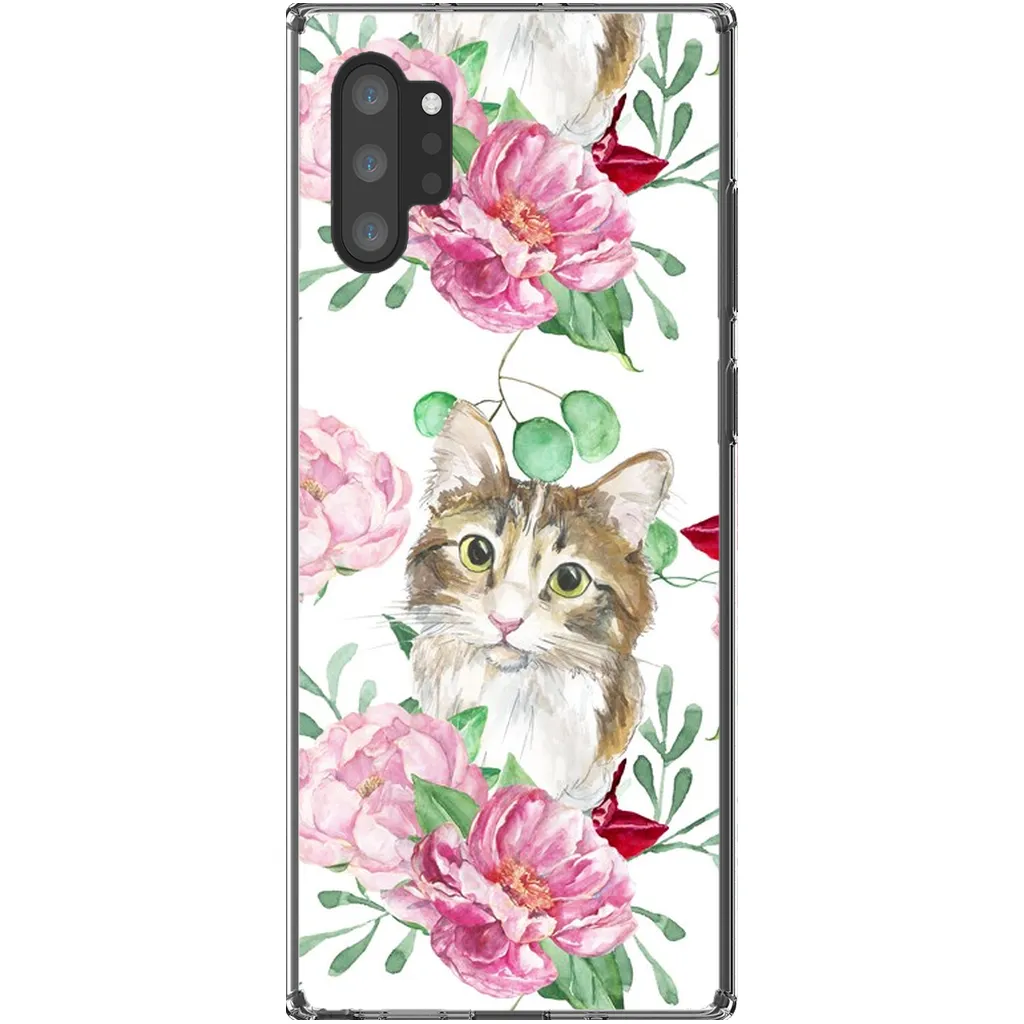 Pink Flower Power Cat Phone Case