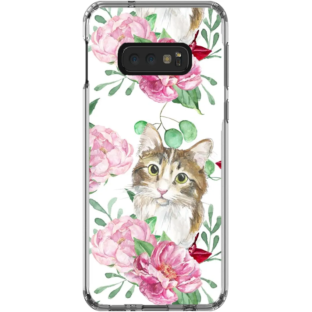 Pink Flower Power Cat Phone Case