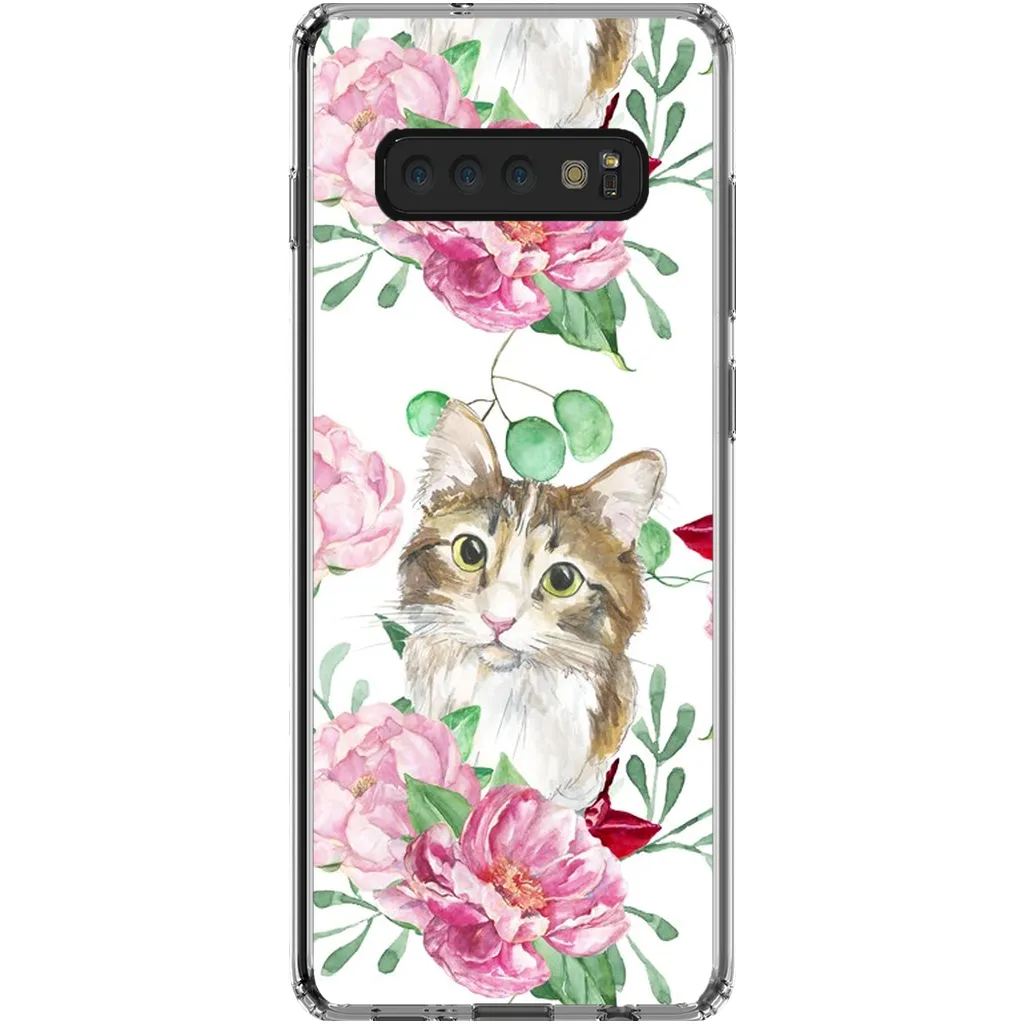 Pink Flower Power Cat Phone Case