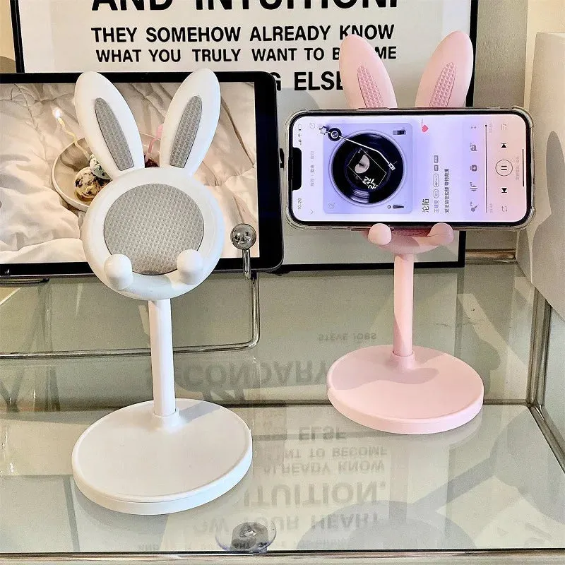 Pink Rabbit Phone Holder Stand for iPhone and Samsung