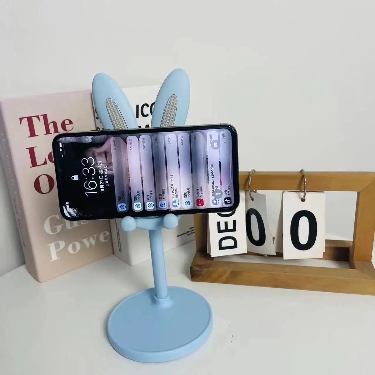 Pink Rabbit Phone Holder Stand for iPhone and Samsung