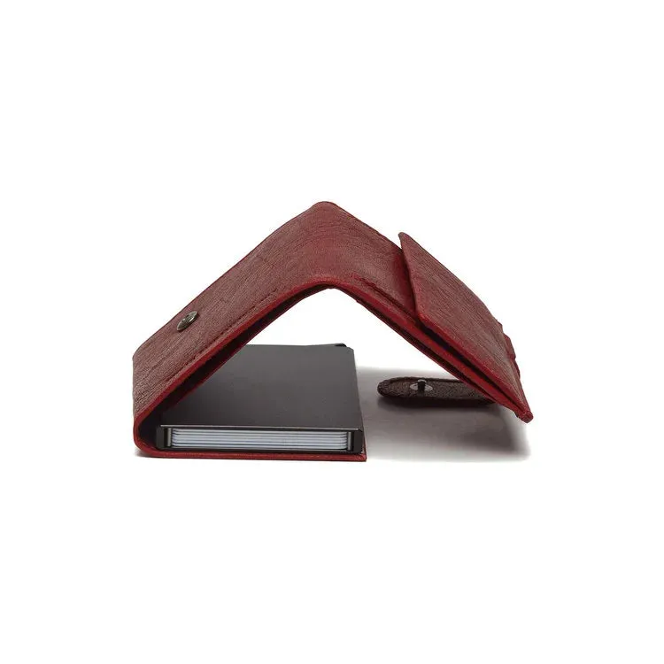 Porte-cartes en cuir - The Chesterfield Brand Mannheim rouge bordeaux