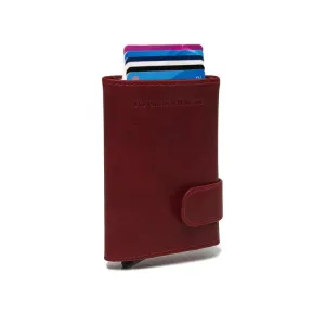 Porte-cartes en cuir - The Chesterfield Brand Mannheim rouge bordeaux
