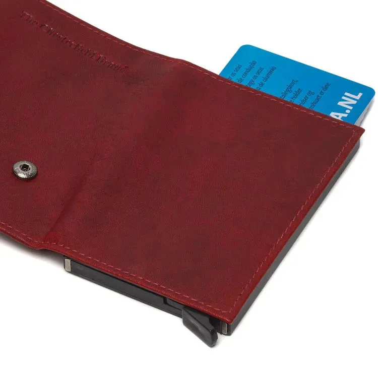 Porte-cartes en cuir - The Chesterfield Brand Mannheim rouge bordeaux
