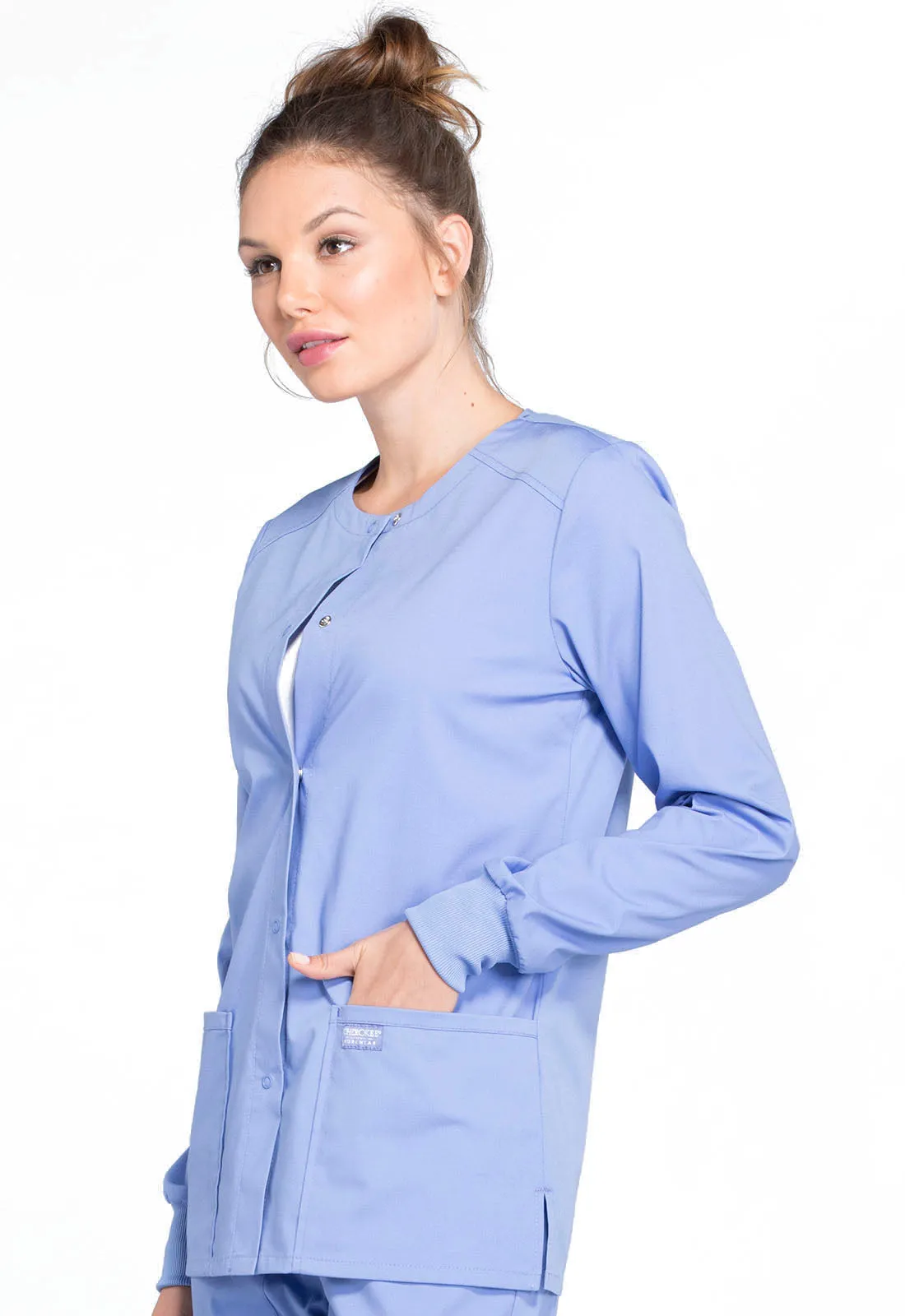 Professionals WW340 Snap Front Jacket Ciel