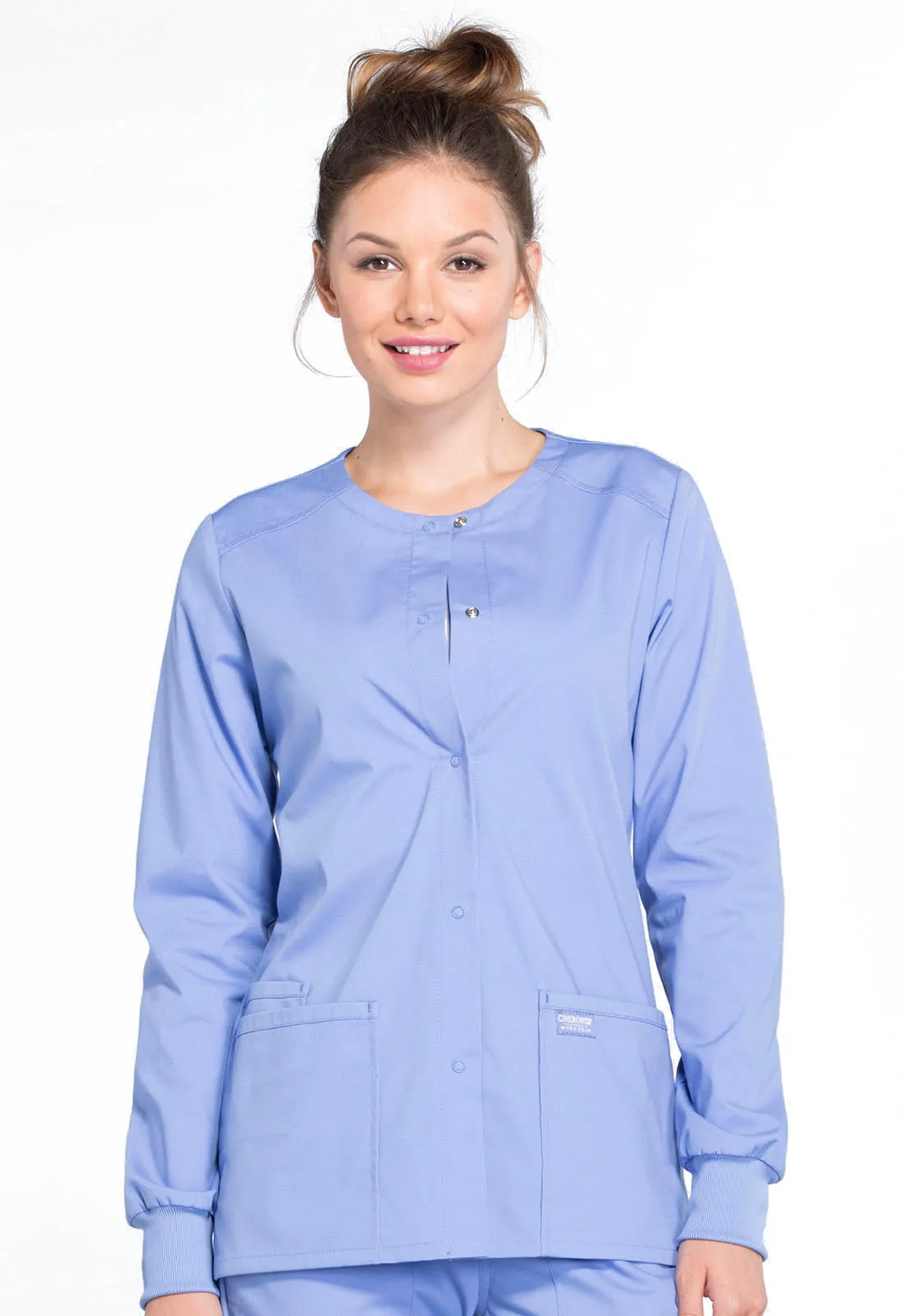 Professionals WW340 Snap Front Jacket Ciel