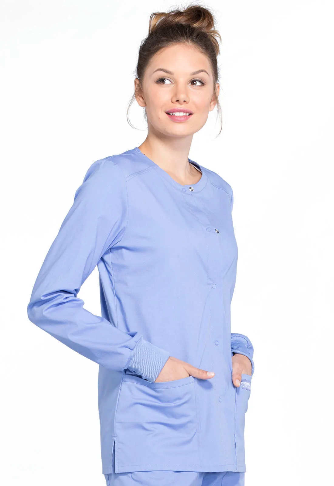 Professionals WW340 Snap Front Jacket Ciel