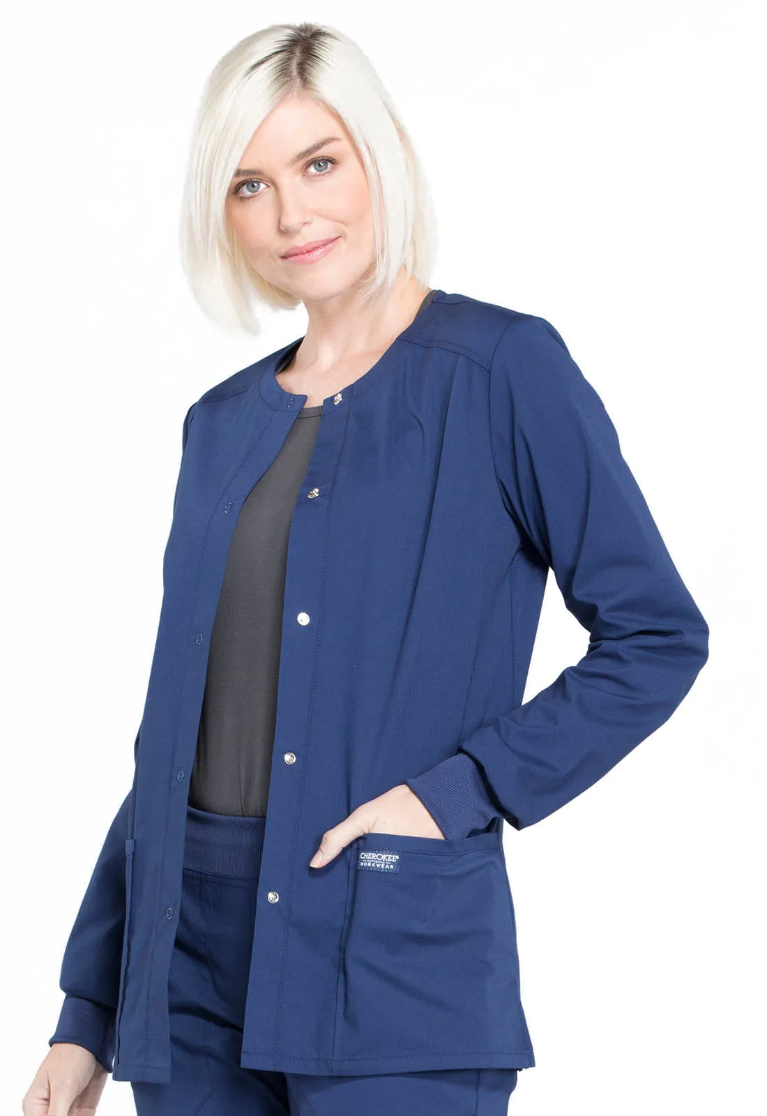 Professionals WW340 Snap Front Jacket Navy