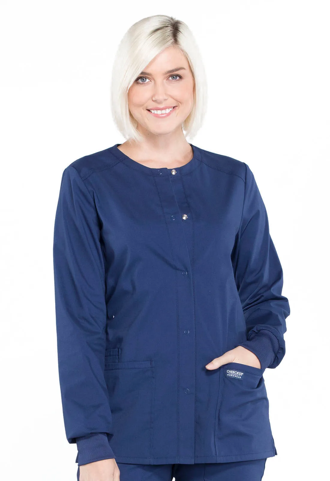 Professionals WW340 Snap Front Jacket Navy