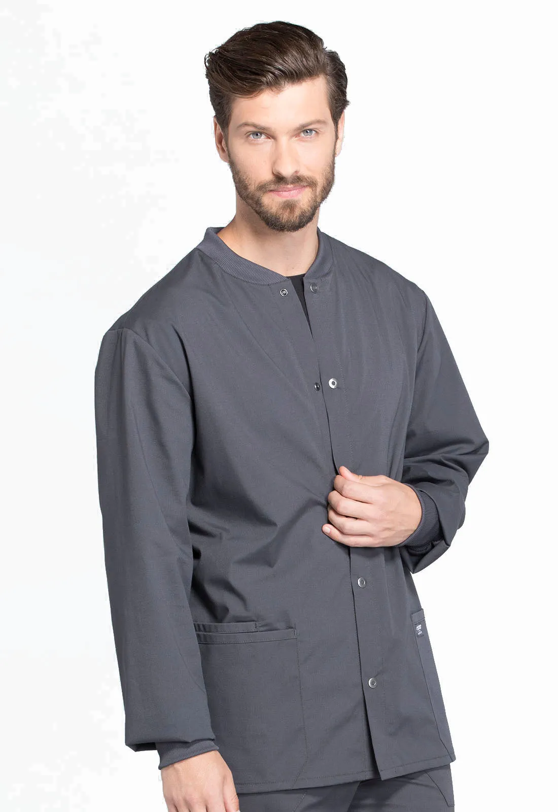 Professionals WW360 Men's Snap Front Jacket Pewter