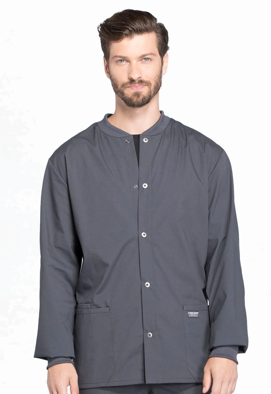 Professionals WW360 Men's Snap Front Jacket Pewter