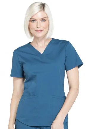 Professionals WW665 V-Neck Top Caribbean Blue