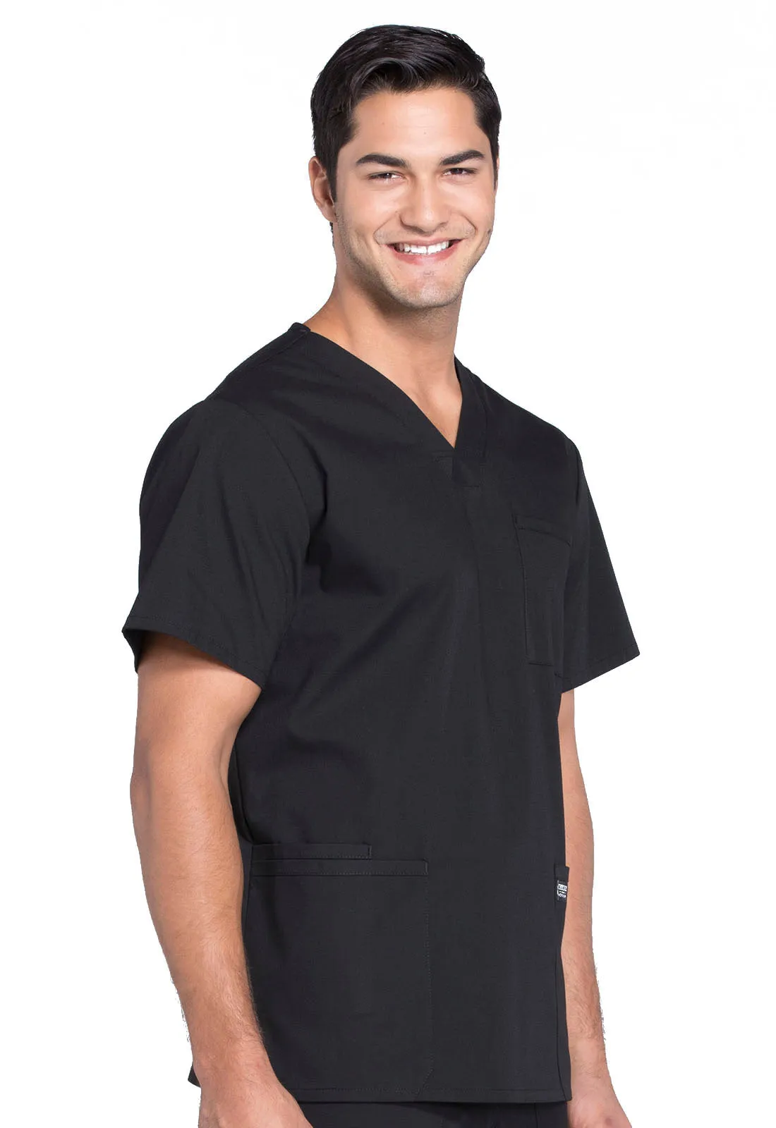 Professionals WW695 Men's V-Neck Top Black