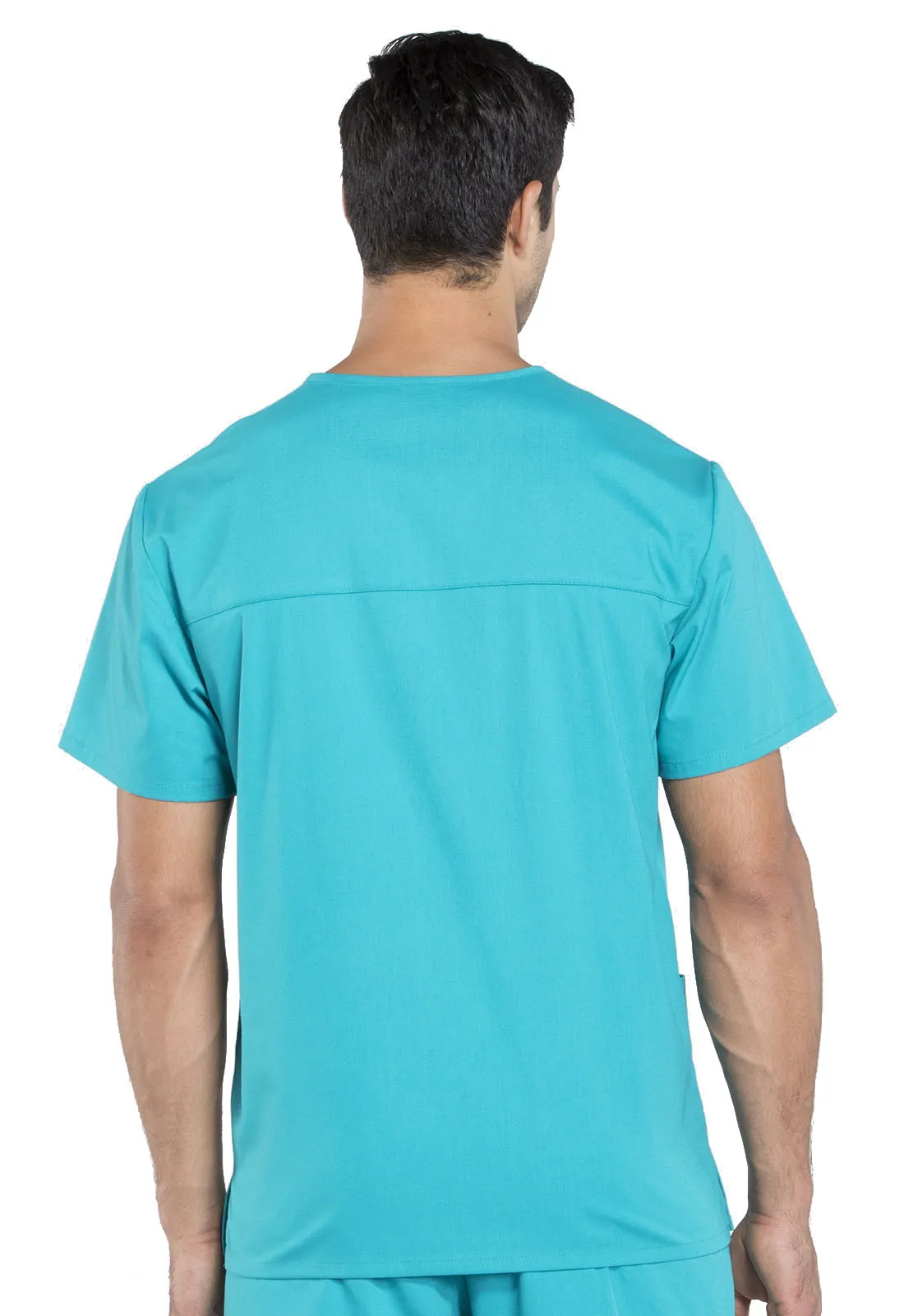 Professionals WW695 Men's V-Neck Top Teal Blue