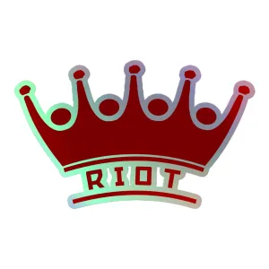 "Crown Us" Logo Holographic Stickers
