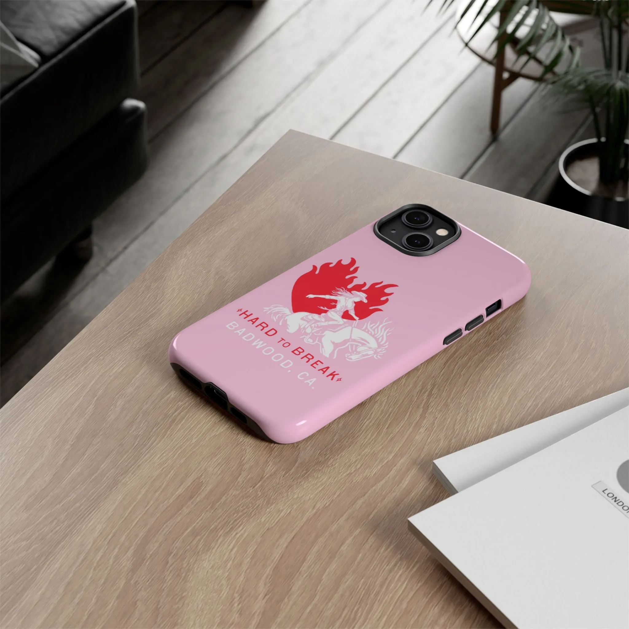 "HARD TO BREAK" Tough Case in PINK