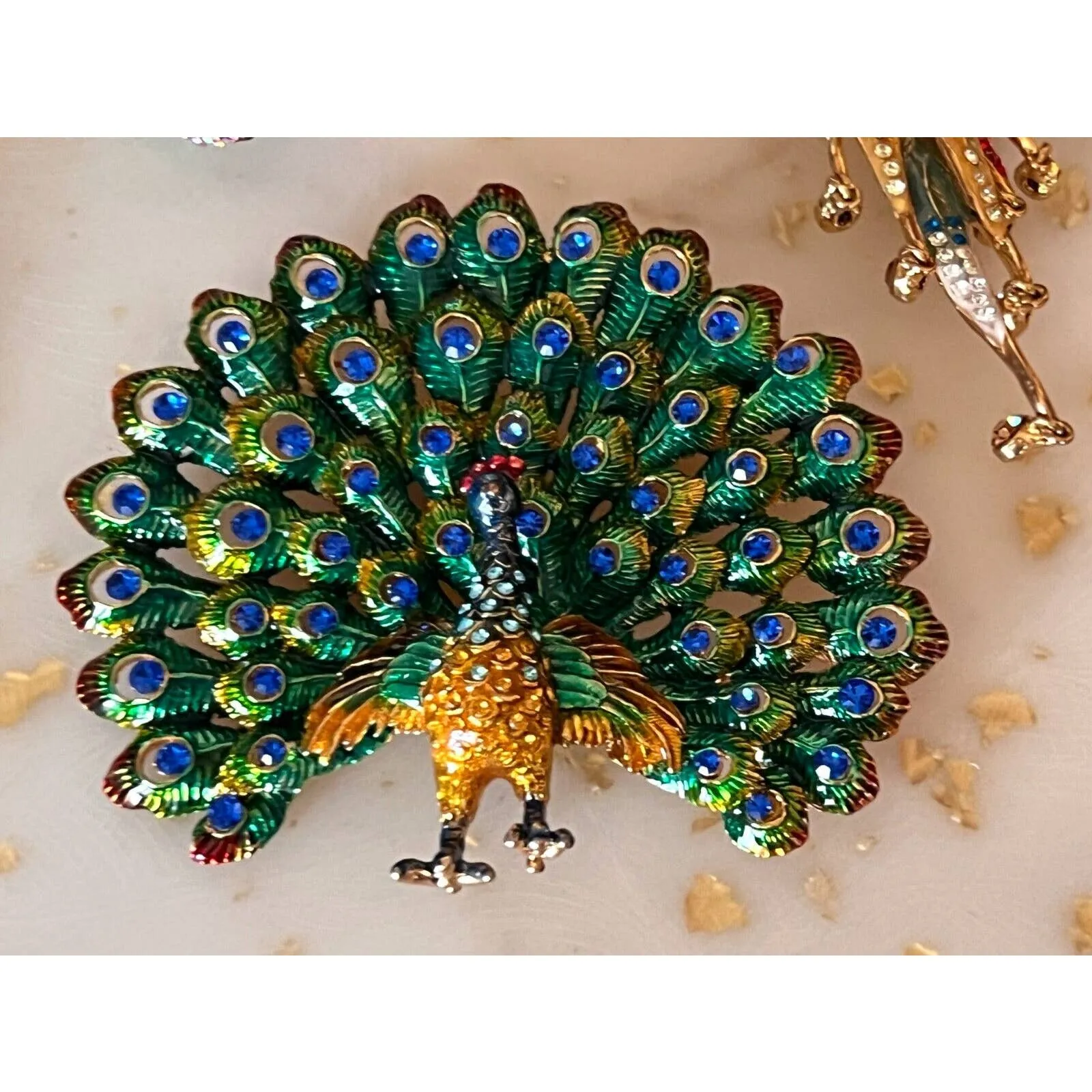RARE RARE Natasha Parrot Bird Crystal-Embellished Minaudiere Bag NIB   MORE!