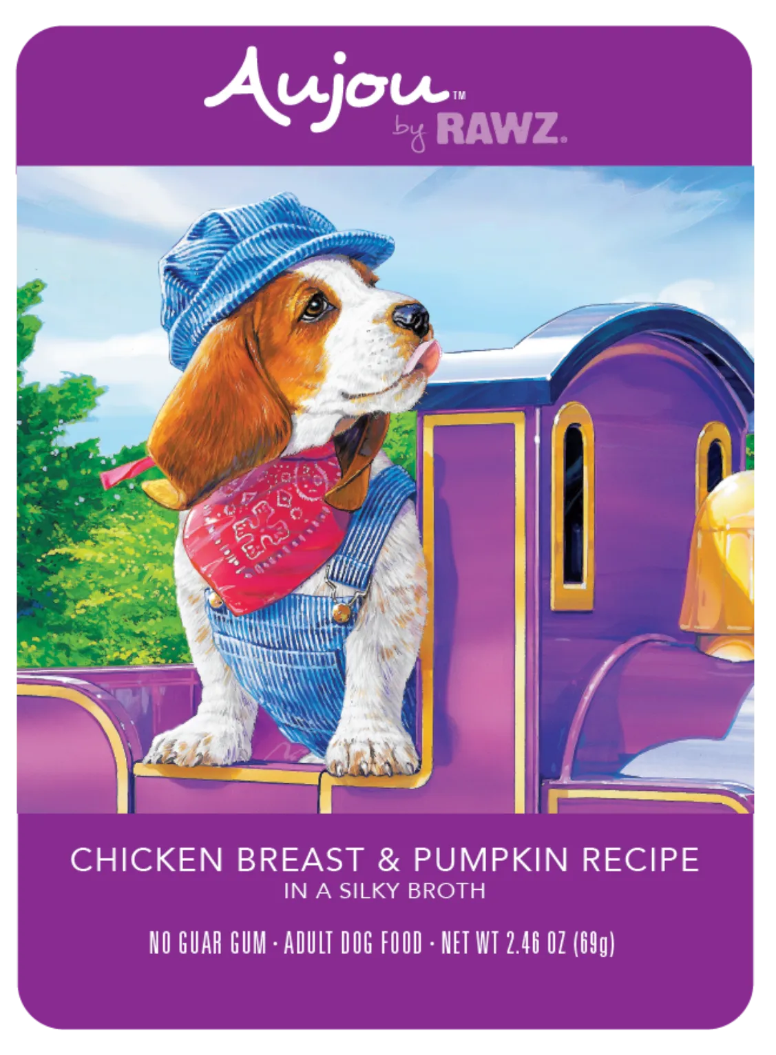Rawz Aujou Chicken Breast & Pumpkin Pouch Dog Food