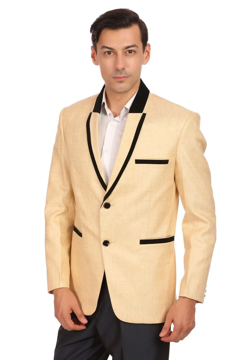 Rayon Beige Blazer