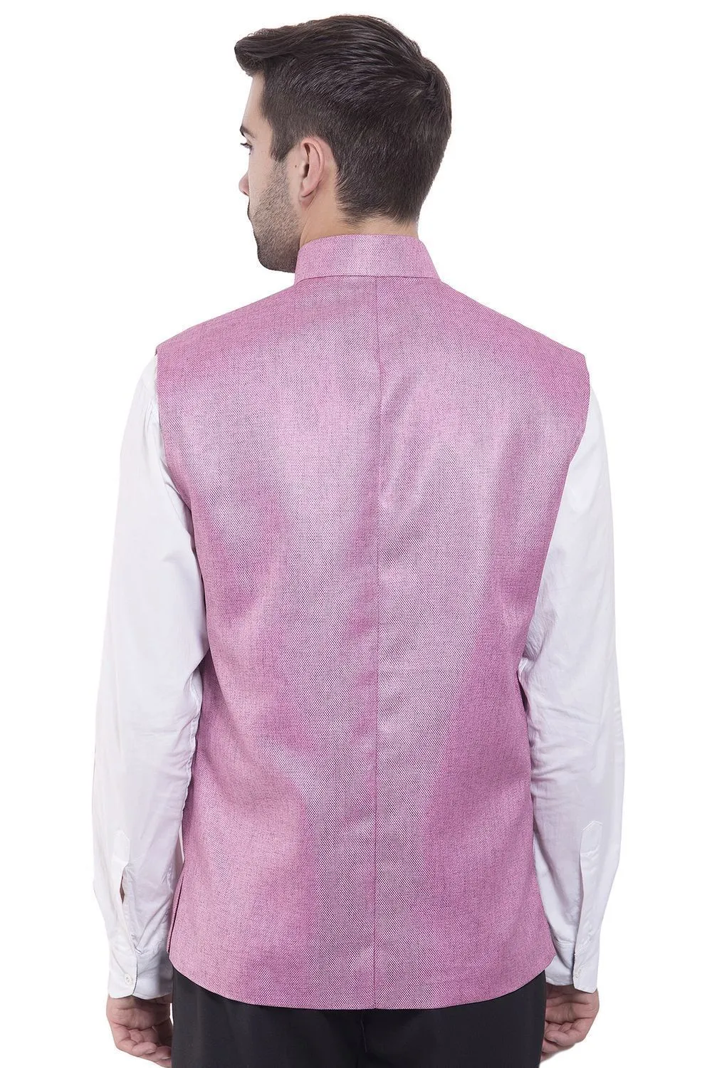 Rayon Pink Modi Nehru Jacket