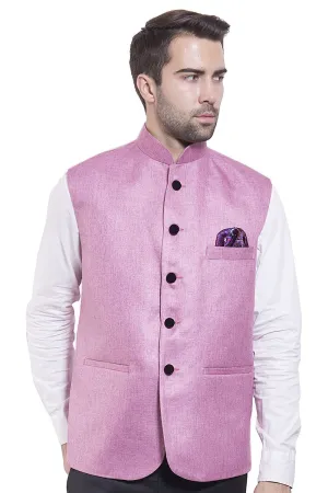 Rayon Pink Modi Nehru Jacket