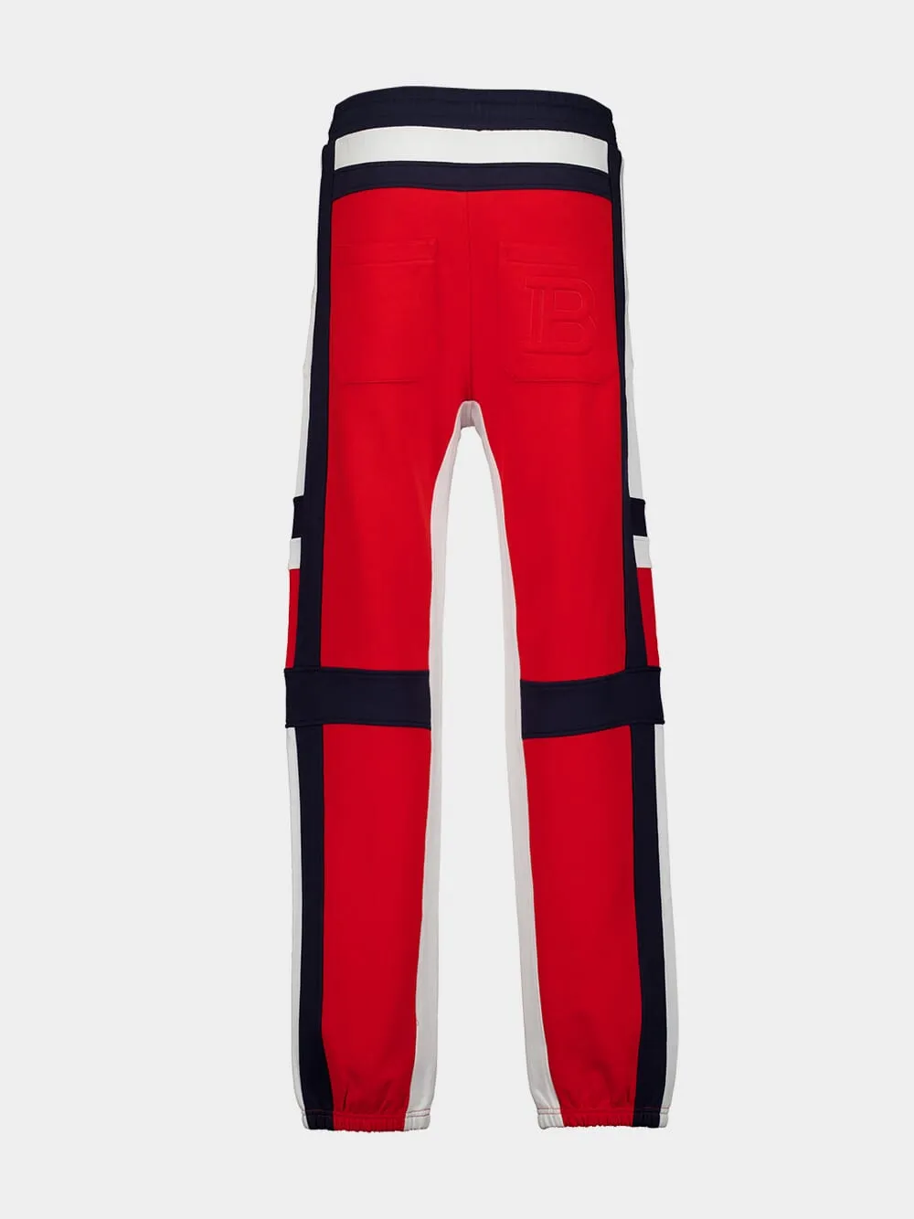 Red Panelled Track Pants