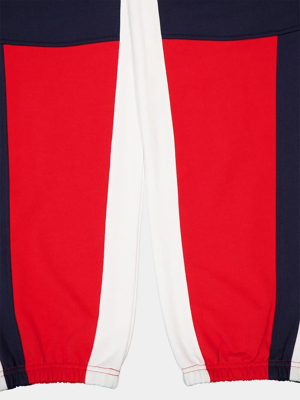 Red Panelled Track Pants