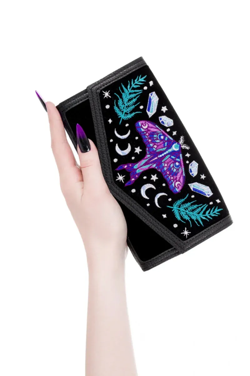 Restyle Enchanted Forest Wallet Gothic Moth Crystal Design