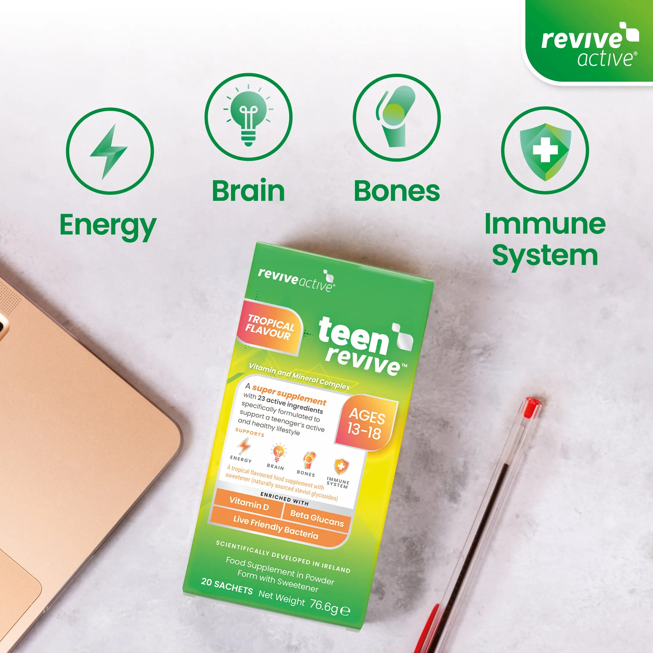 Revive Teen Revive 20 Day Box Tropical Flavour
