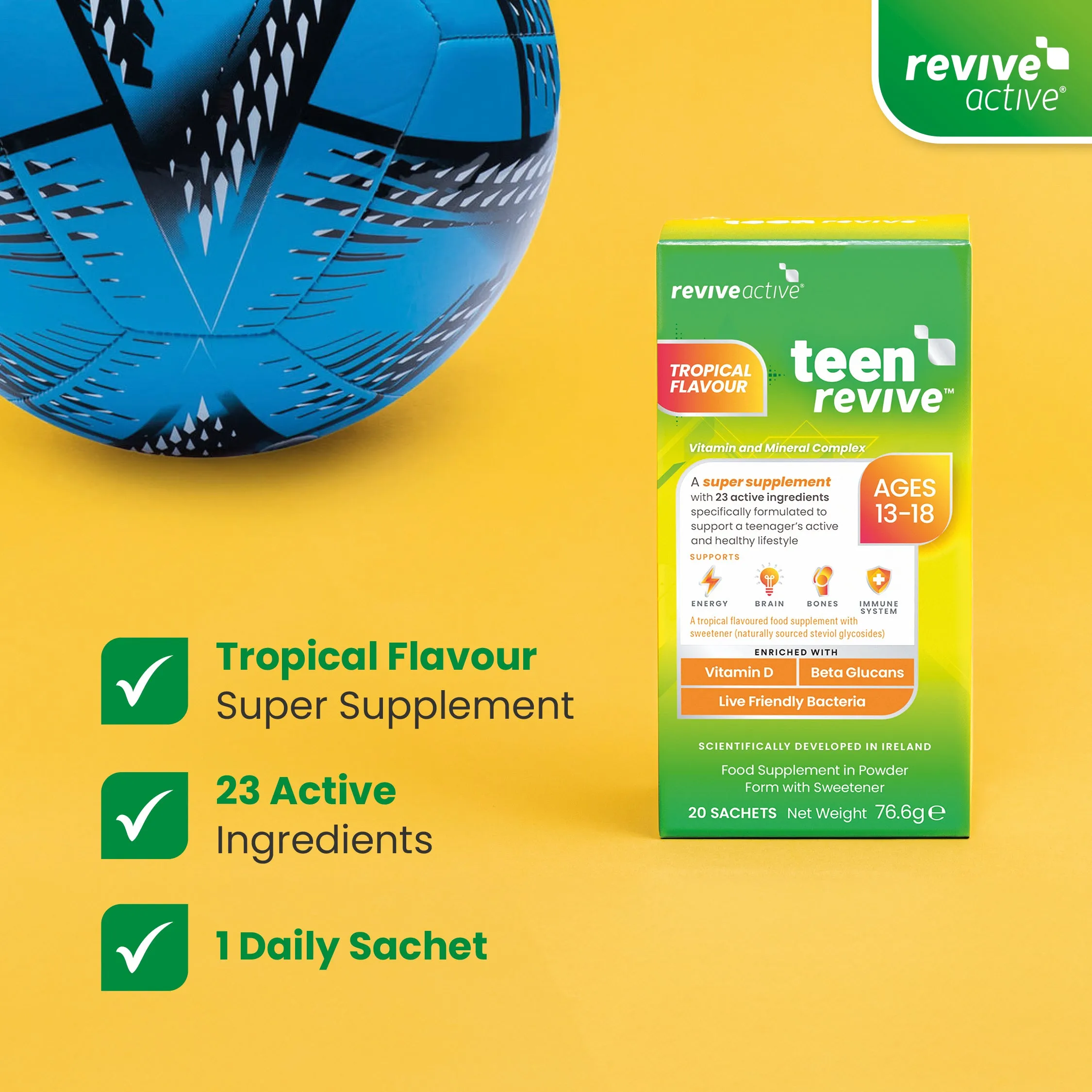 Revive Teen Revive 20 Day Box Tropical Flavour